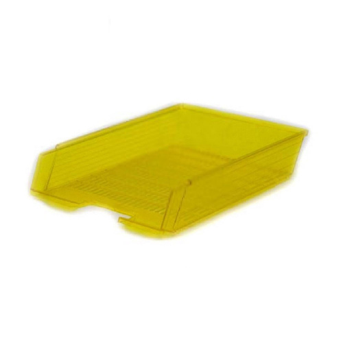 Zásuvka PVC transparentní žlutá