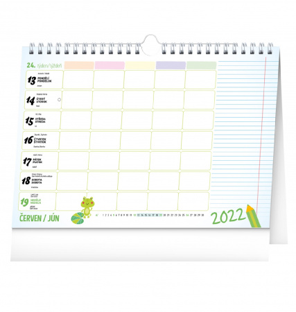 detail Kalendář Rodinný týdenní 2023 s háčkem /dočasně vyprodané