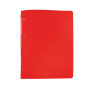 náhled Pořadač A4 4-kroužky 2cm Opaline polypropylen průhledný červený