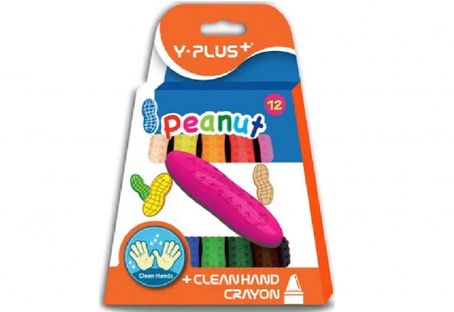 Pastelky pastelové do dlaně 12 ks Y-Plus Peanut /poslení kusy skladem