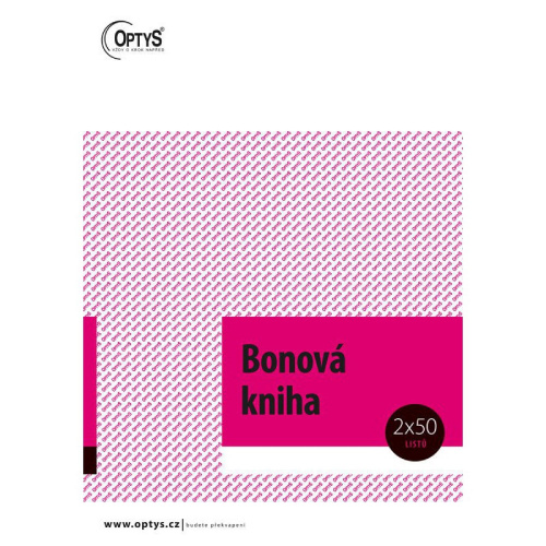 Bonová kniha A4, 2x50lis