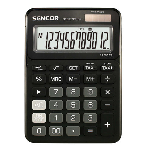 Kalkulačka Sencor SEC 372T černá