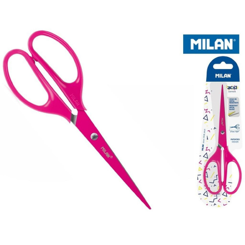 Nůžky 17cm Milan růžové