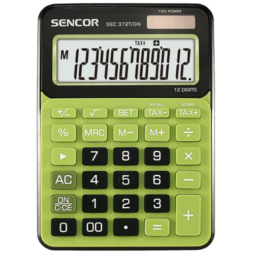 Kalkulačka Sencor SEC 372T zelená
