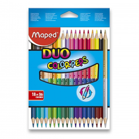 detail Pastelky trojhranné Color'Peps Duo Maped 36ks