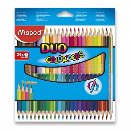 detail Pastelky trojhranné Color'Peps Duo Maped 48ks