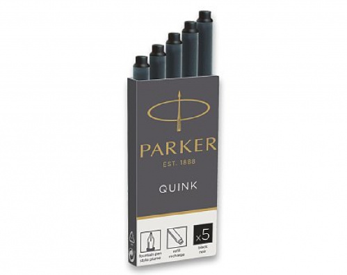 Parker inkoustové bombičky černé 5 ks