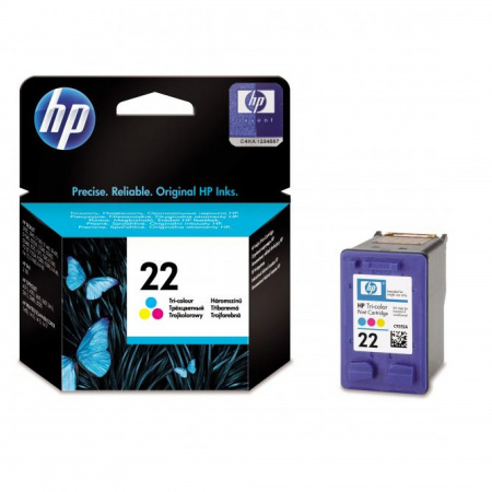 detail Cartridge HP 22 (barevná 5ml)