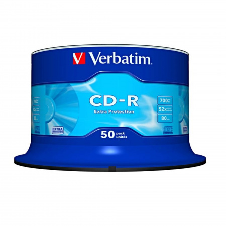 detail CD-R Verbatim 700MB 52x spindl 50ks