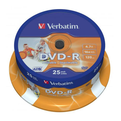 DVD-R Verbatim potisk. 25ks