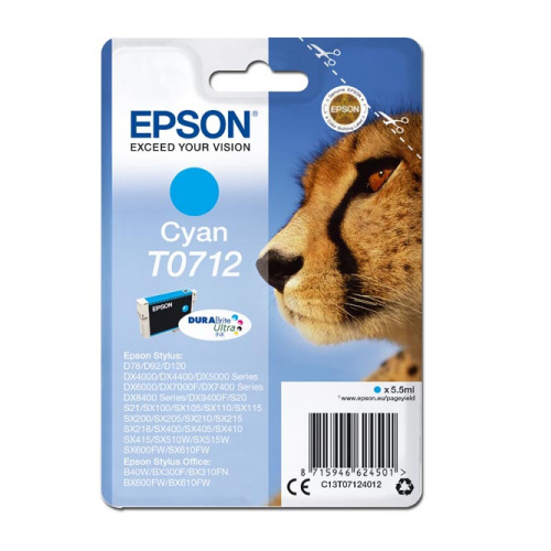 Cartridge Epson T0712 (modrá)