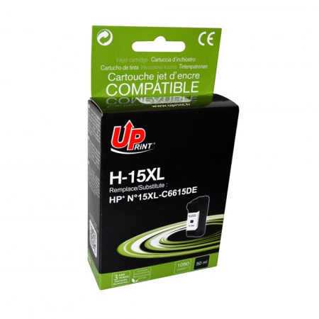 detail Cartridge HP 15 XL UPrint (černá)