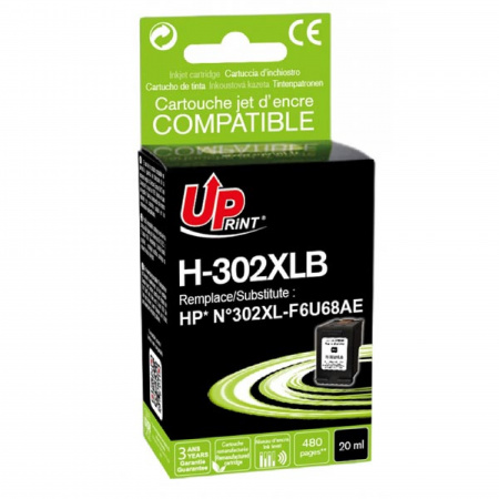 detail Cartridge HP 302 XL UPrint (černá)