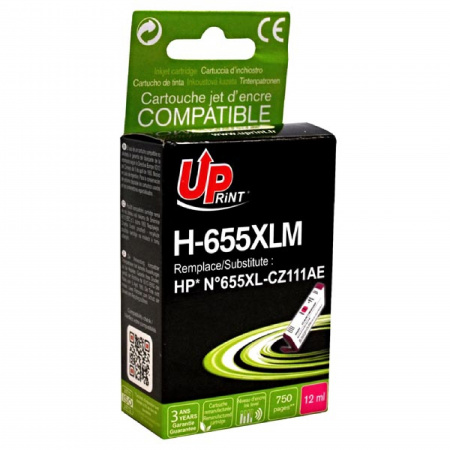 detail Cartridge HP 655 XL UPrint (magneta)