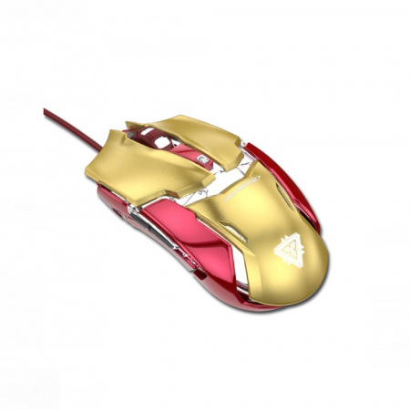 detail Myš herní E-Blue Iron Man Armor EMS610 drátová USB zlatá