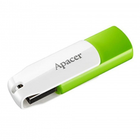 detail USB Flash disk 16GB AH335, bílý-zelený