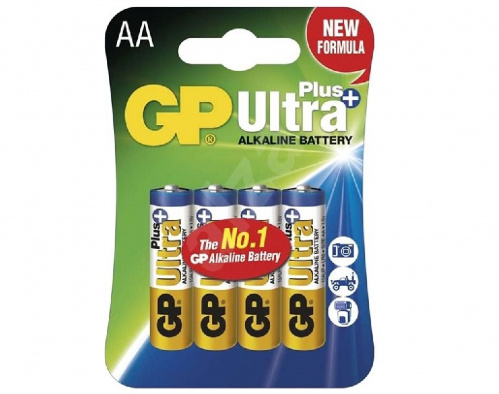 Baterie alkalická AA 1.5V GP ultra plus