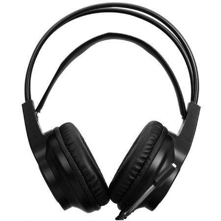detail Sluchátka s mikrofonem Marvo HG8935, ovládání hlasitosti, černá, podsvícená, US