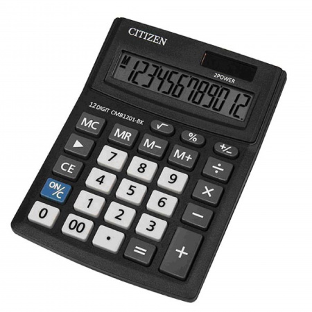 detail Kalkulačka Citizen CMB1201-BK, černá, stolní, dvanáctimístná, duální