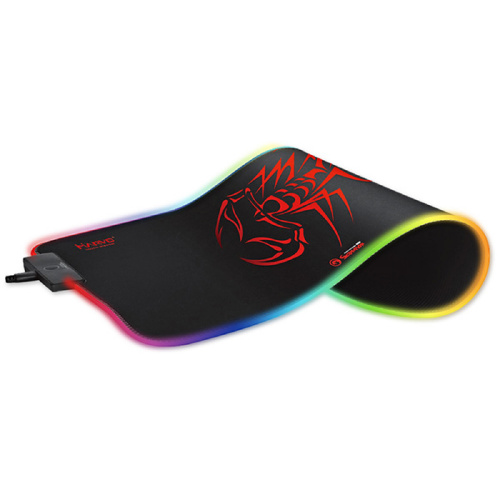 Podložka pod myš Marvo, RGB,herní, 350 x 250 mm, 3 mm, RGB podsvícení, černá