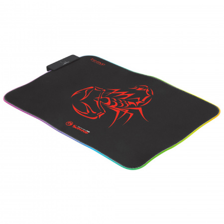 detail Podložka pod myš Marvo, RGB,herní, 350 x 250 mm, 3 mm, RGB podsvícení, černá