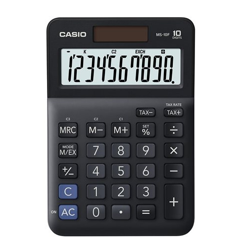 Kalkulačka Casio MS 10 F přev.měn, výp. DPH vč. zisku černá