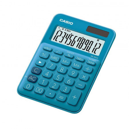 detail Kalkulačka stolní CASIO MS 20UC modrá 12míst/LA/na objednání do 5 dnů