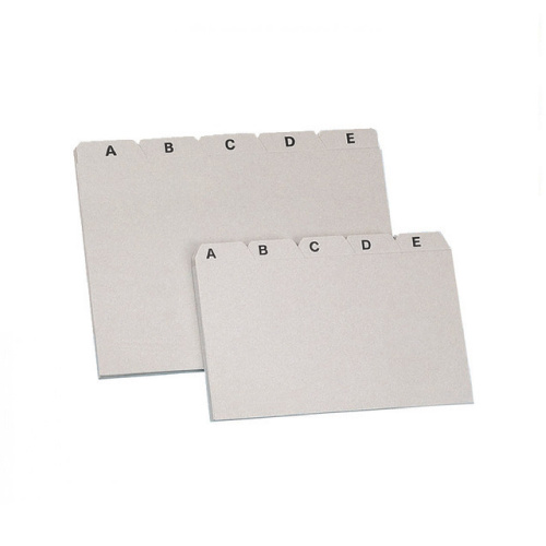 Registr do kartoték A5 na šířku PVC A-Z 25 listů šedý