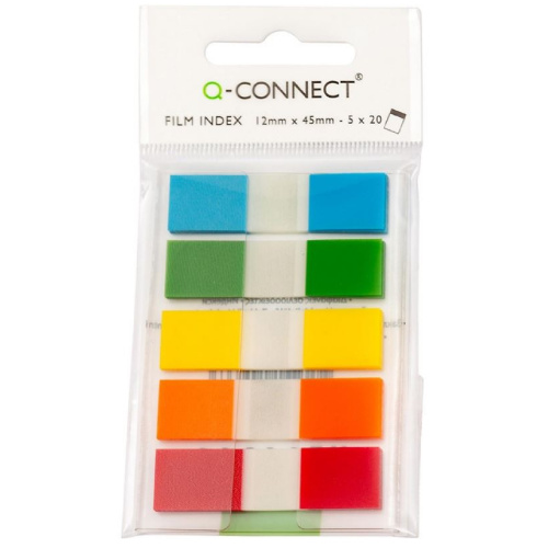 Záložka samolepící plastová Q-Connect 12,5 x 43 mm 5 barev