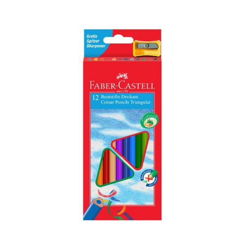 Pastelky trojhranné Faber-Castell 12ks