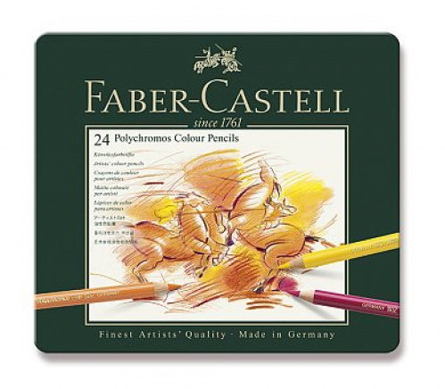 Pastelky umělecké Polychromos Faber-Castell 24ks