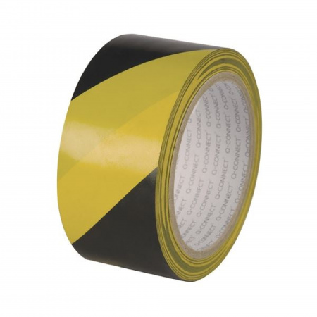detail Značkovací páska Q-Connect - samolepicí, 48 mm x 20 m, žlutá/černá, 6 ks