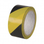 náhled Značkovací páska Q-Connect - samolepicí, 48 mm x 20 m, žlutá/černá, 6 ks