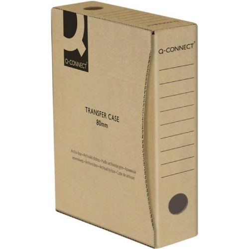 Archivační krabice Q-connect A4 šířka 8 cm šedá
