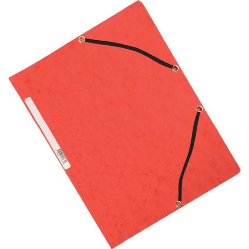 Desky s chlopněmi a gumičkou Q-Connect A4 papírové červené