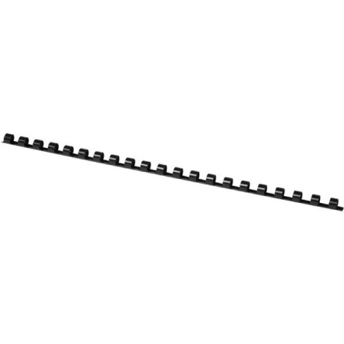 Krouž.hřbety plastové Q-Connect - 8 mm, černé, 100 ks