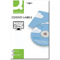 náhled Etikety na CD/DVD Q-Connect - bílé, průměr 117 mm, 2 x 25 ks