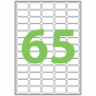 náhled Etikety univerzální Q-Connect - bílé, 38,1 x 21,2 mm, 6 500 ks zaoblené