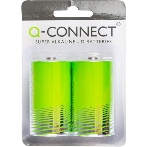 Baterie alkalické Q-Connect - 1,5V, MN1300, LR20, D, 2 ks