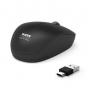 náhled Myš bezdrátová PORT CONNECT Wireless -, USB-A-C, 1600 DPI, černá