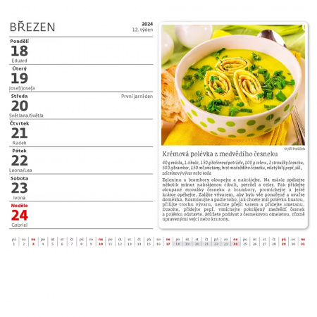 detail Kalendář MiniMax Česká kuchyně