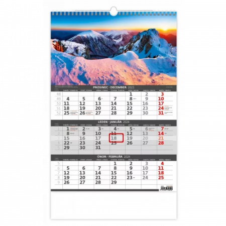 detail Kalendář tříměsíční Hory