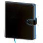 náhled Zápisník Flip B6 tečkovaný - černo/modrá