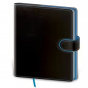 náhled Zápisník Flip B6 M linkovaný černo/modrý