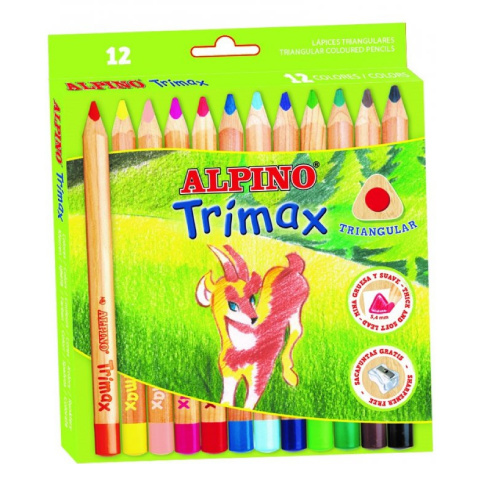 Pastelky Alpino Trimax Jumbo 12ks