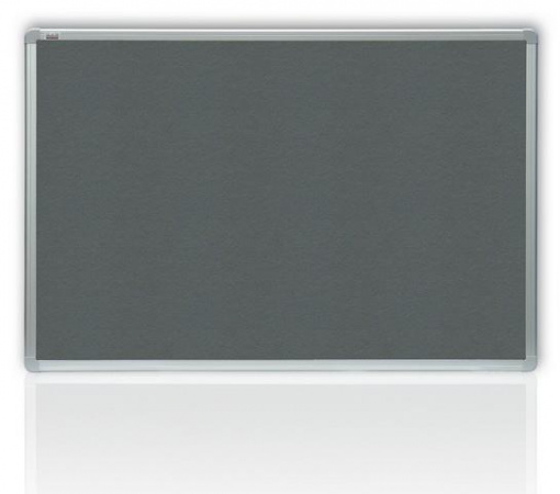 detail Filcová šedá tabule v hliníkovém rámu 180x120 cm