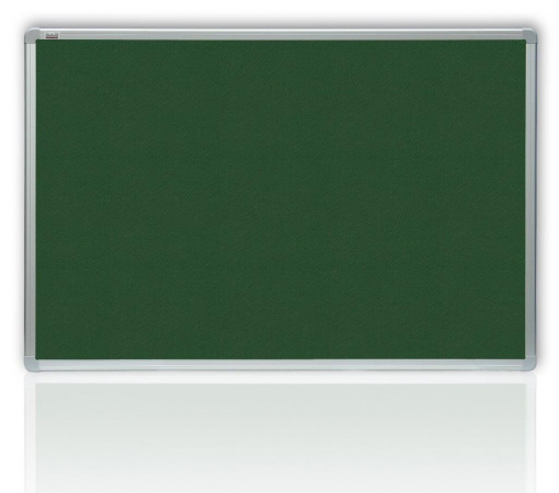 detail Filcová zelená tabule v hliníkovém rámu 90x60 cm