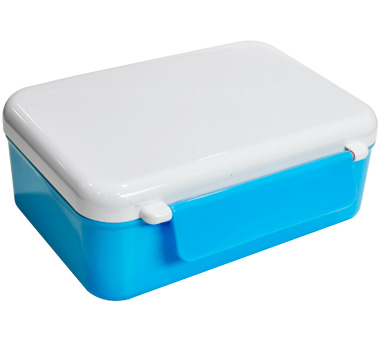 detail Svačinová krabička s dvojitým zámkem - barva spodní krabičky - modrá
