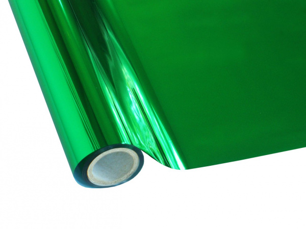 detail Metalická fólie barvící - zelená N1 30 cm x 12m