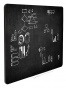 náhled Černá bezrámová magnetická tabule na křídy - Qboard 117 x 87 cm